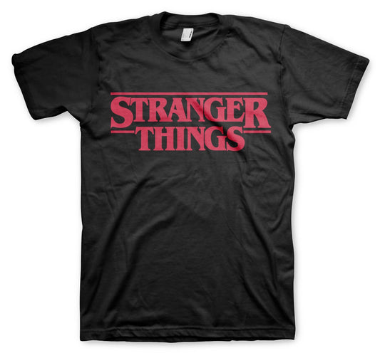STRANGER THINGS - Logo Black T-Shirt