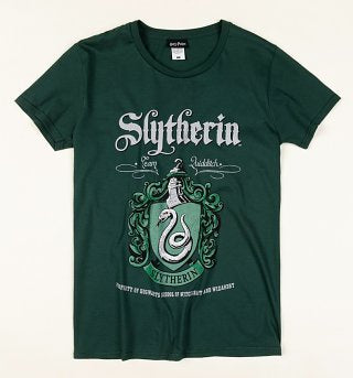 HARRY POTTER - Slytherin Crest Green T-Shirt
