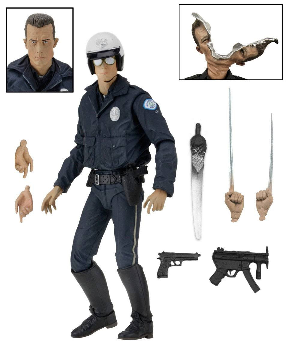 TERMINATOR 2 JUDGEMENT DAY - T-1000 Motorcycle Cop Ultimate Neca Figure
