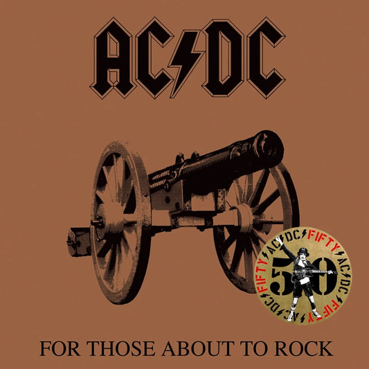AC/DC - For Those About To Rock 50th Anniversary Special Edition Gold Coloured Vinyl Album