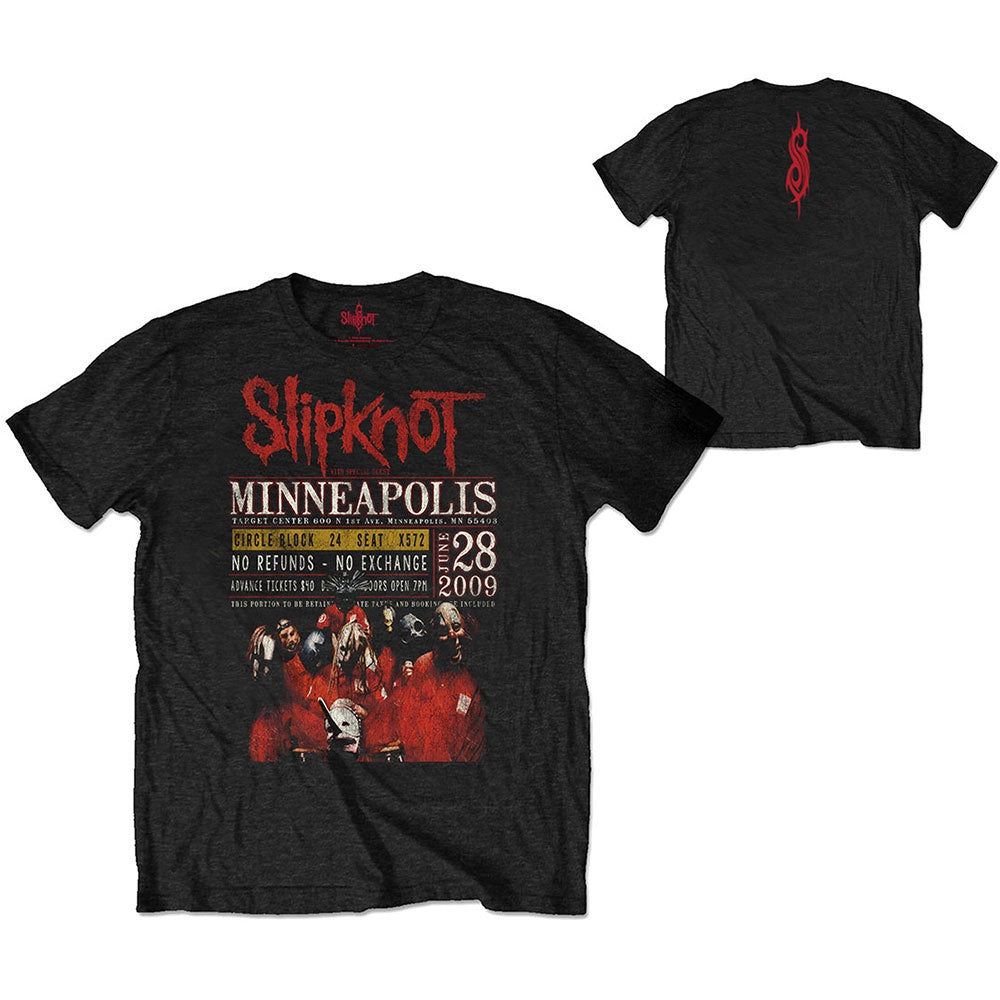 SLIPKNOT - Minneapolis '09 Backprint Eco T-Shirt