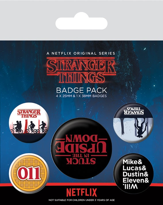 STRANGER THINGS - Upside Down Badge Pack