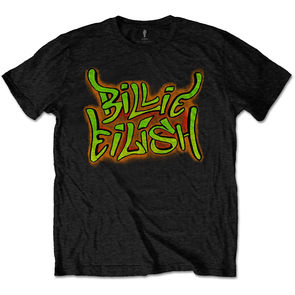 BILLIE EILISH - Graffiti Black T-Shirt