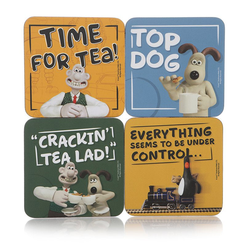 AARDMAN - Wallace & Gromit Set of 4 Coasters