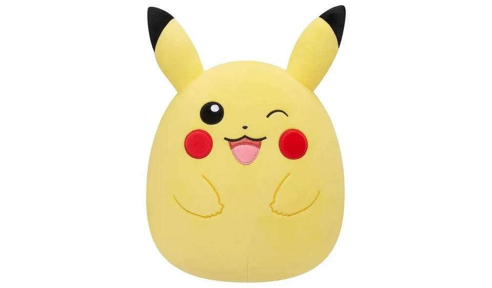 SQUISHMALLOW : POKEMON - Winking Pikachu 14" Plush