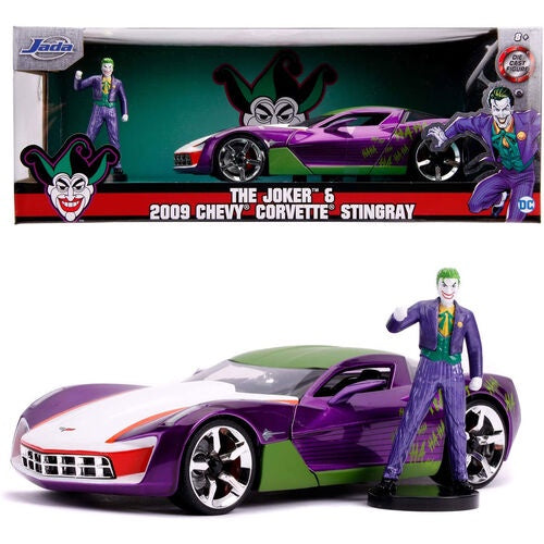 DC : JOKER - Joker 2009 Chevy Corvette Stingray 1:24 Diecast Car