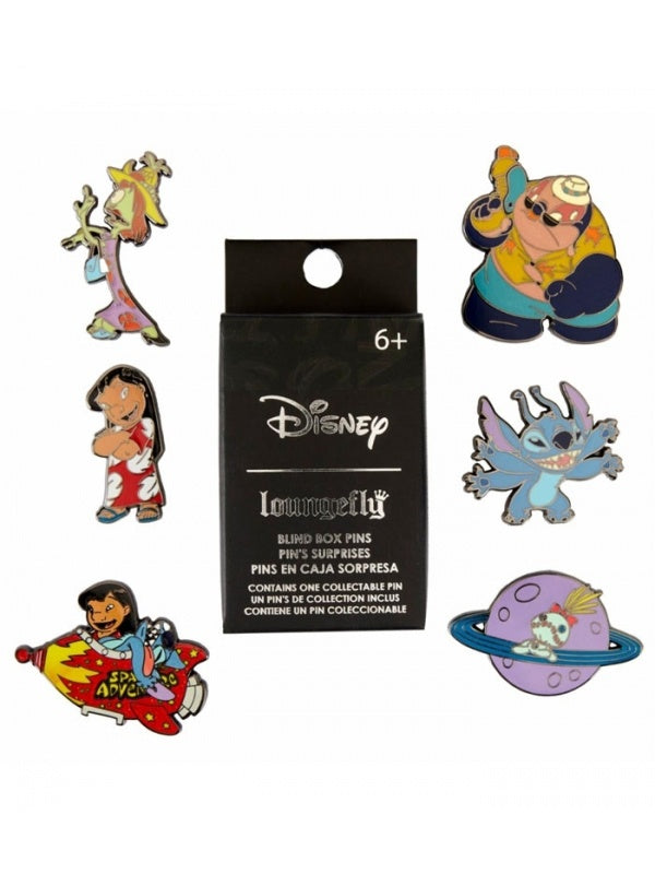 LOUNGEFLY : DISNEY - Lilo & Stitch Space Adventure Blind Box Single Enamel Pin