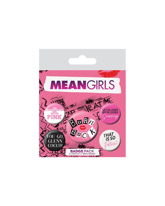 MEAN GIRLS - Burn Book Badge Pack