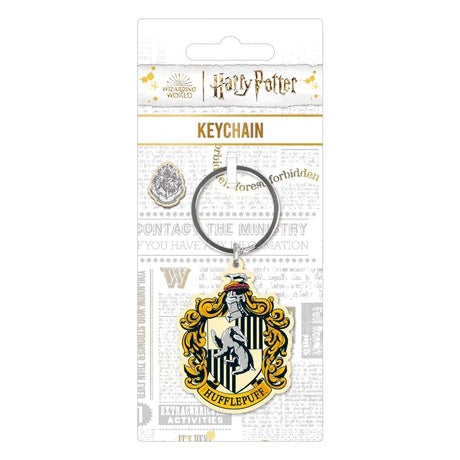 HARRY POTTER - Hufflepuff Crest Metal Keychain