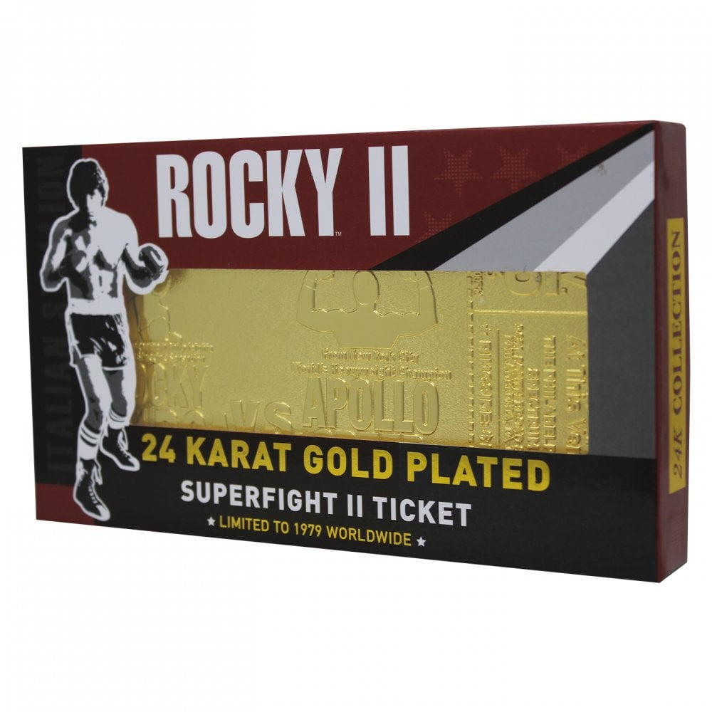 ROCKY - II 24K Gold Plated Ticket