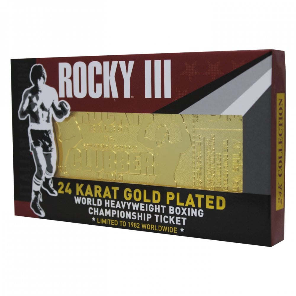 ROCKY - III 24K Gold Plated Ticket