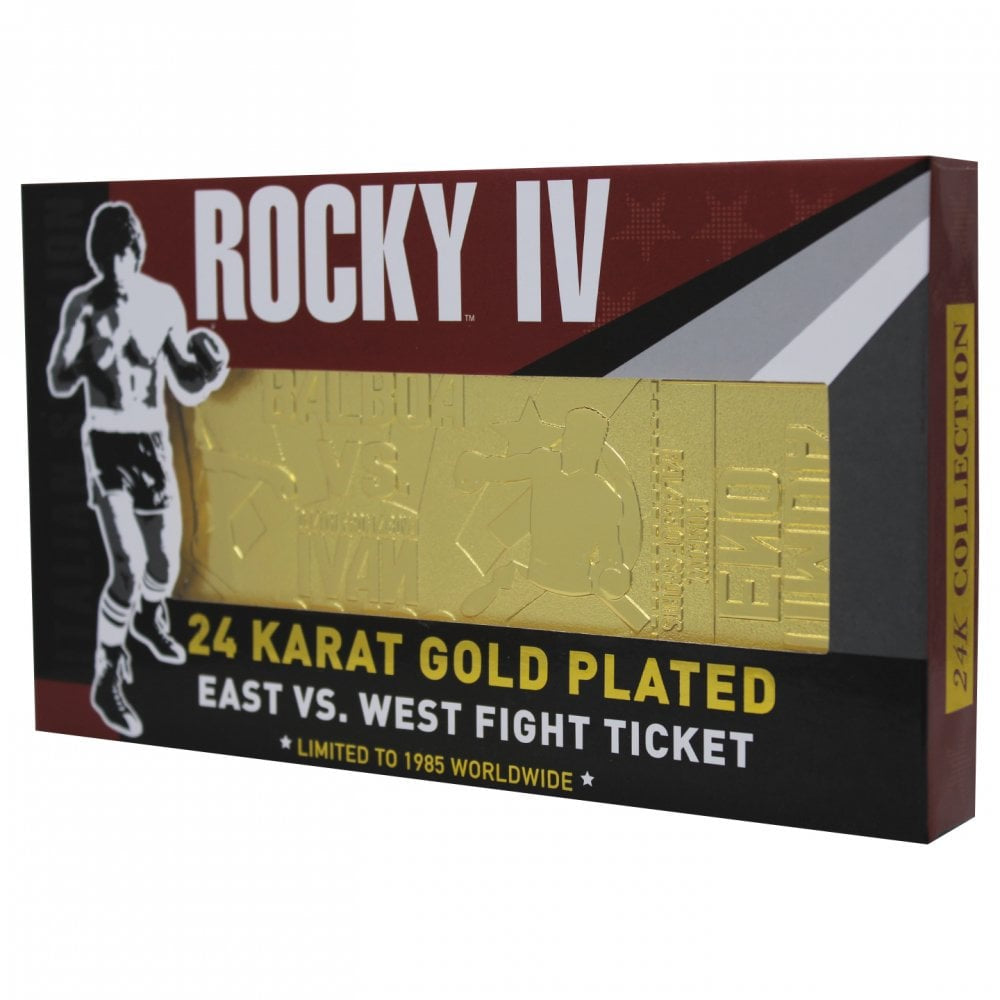 ROCKY - IV 24K Gold Plated Ticket