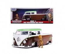 MARVEL : GUARDIANS OF THE GALAXY - Volkswagen VW Bus 1:24 Scale Diecast Model & Figure