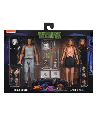 TEENAGE MUTANT NINJA TURTLES - 1990 April O'Neil & Casey Jones 2 Pack Figures