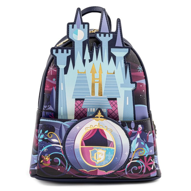 LOUNGEFLY : DISNEY - Cinderella Castle Mini Backpack