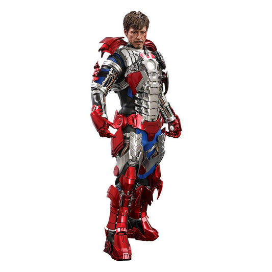 MARVEL : IRON MAN 2 - Tony Stark Mark V Suit Up Version Hot Toys Figure