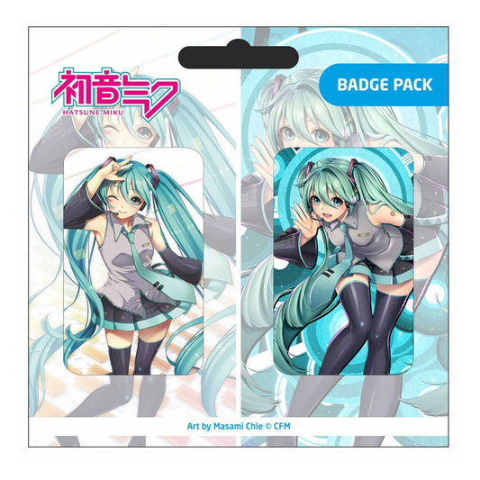 HATSUNE MIKU - Pin Badge 2-Pack Set D