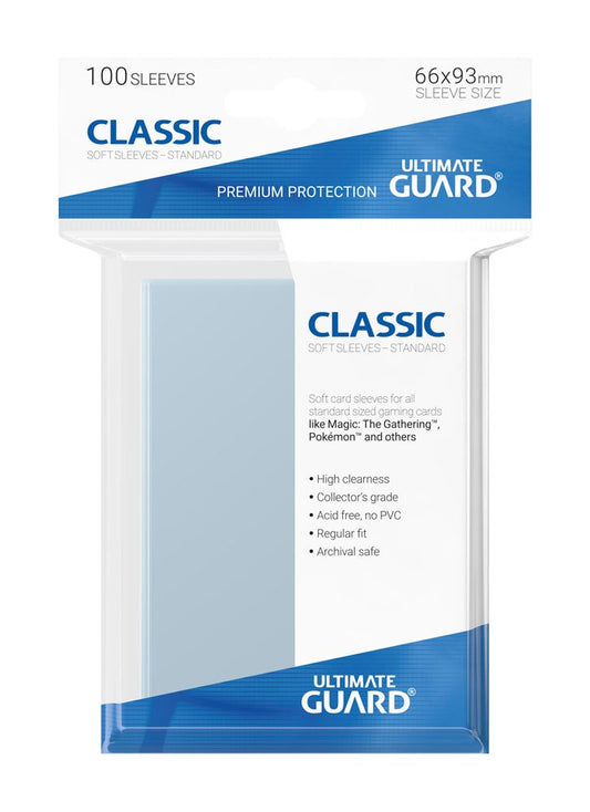 ULTIMATE GUARD - 100 Soft Sleeves Transparent Japanese Size