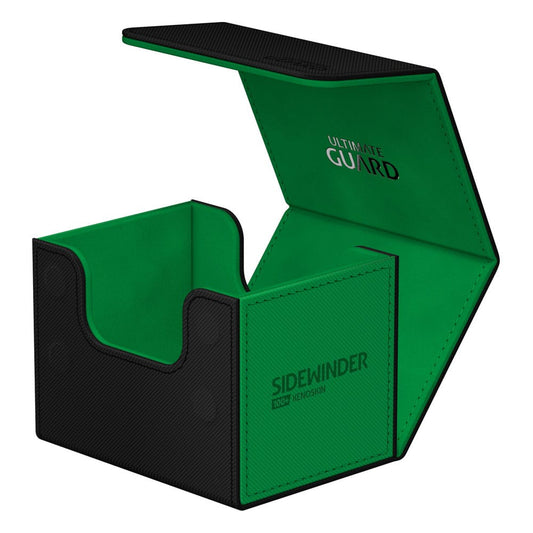 ULTIMATE GUARD - Sidewinder 100+ XenoSkin SYNERGY Black/Green Deck Box